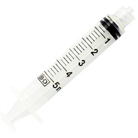 Disp Syringe 5cc Luer Lock 23Gx 1.5"