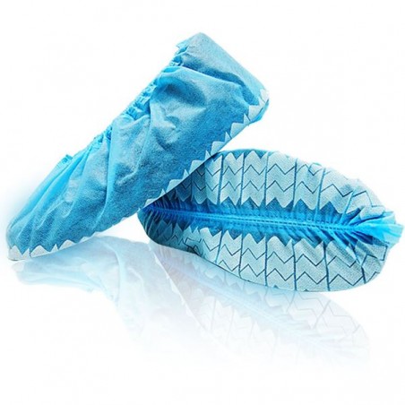 Disp. Shoe Cover Non-Woven, Anti-Skid, Blue