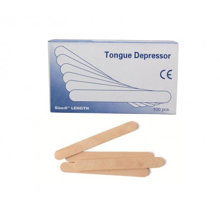 Wooden Tongue Depressor 6" Long N/S